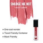 Buy SUGAR Cosmetics - Smudge Me Not - Mini Liquid Lipstick - 44 Preach Peach - 1.1 ml - Ultra Matte Liquid Lipstick, Transferproof and Waterproof, Lasts Up to 12 hours - Purplle