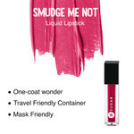 Buy SUGAR Cosmetics - Smudge Me Not - Mini Liquid Lipstick - 02 Brink of Pink - 1.1 ml - Ultra Matte Liquid Lipstick, Transferproof and Waterproof, Lasts Up to 12 hours - Purplle