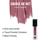 Buy SUGAR Cosmetics - Smudge Me Not - Mini Liquid Lipstick - 09 Suave Mauve - 1.1 ml - Ultra Matte Liquid Lipstick, Transferproof and Waterproof, Lasts Up to 12 hours - Purplle