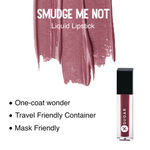 Buy SUGAR Cosmetics - Smudge Me Not - Mini Liquid Lipstick - 09 Suave Mauve - (Mini 1.1ml) - Ultra Matte, Transferproof and Waterproof, Lasts Up to 12 hours - Purplle