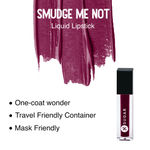 Buy SUGAR Cosmetics - Smudge Me Not - Mini Liquid Lipstick - 08 Wine and Shine - 1.1 ml - Ultra Matte Liquid Lipstick, Transferproof and Waterproof, Lasts Up to 12 hours - Purplle