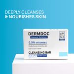 Buy DermDoc by Purplle 0.5% Vitamin E Cleansing Bar (75g) | Soap Free, Alkali Free | Mild, Gentle Cleansing Soap, Moisturising Soap, pH 5.5 Soap - Purplle