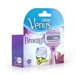 Buy Gillette Venus Breeze Razor Blades for Women - Pack of 2 - Purplle