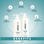 Buy ARGATIN Keratin Repair Lasting Shampoo 500ml and Conditioner 500ml Combo Pack - Sulphate free for Dry and Damaged Hair | Daily Use - Purplle