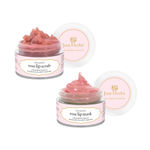 Buy Just Herbs Ayurvedic & Vegan Rose Lip Scrub & Lip Mask duo pack for Chapped, Pigmented & Dark lips (30 gm) - Purplle