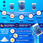 Buy Kayos Marine Collagen Peptides – Mercury Free Hydrolyzed Type 1 Fish Collagen with Vitamin C & Boswellia Serrata for Healthy Hair, Skin Nails and Joints – 250g - Purplle