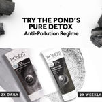 Buy Pond's Pure Detox Face Gel Scrub, For Deep Cleansing With Activated Charcoal, 100 g - Purplle