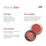 Buy Love Earth Lip Tint & Cheek Tint Multipot-Got Your Back with jojoba oil And Vitamin E For Lips, Eyelids & Cheeks - 8 gm - Purplle