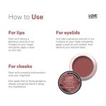 Buy Love Earth Lip Tint & Cheek Tint Multipot-Kiss And Tell With Jojoba Oils And Vitamin E For Lips, Eyelids & Cheeks - 8 gm - Purplle