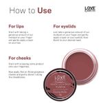 Buy Love Earth Lip Tint & Cheek Tint Multipot-Never Look Back With Jojoba Oils And Vitamin E For Lips, Eyelids & Cheeks - Purplle