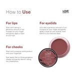 Buy Love Earth Lip Tint & Cheek Tint Multipot-Never Look Back With Jojoba Oils And Vitamin E For Lips, Eyelids & Cheeks - 8 gm - Purplle