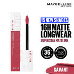 Buy Maybelline New York Super Stay Matte Ink Liquid Lipstick, Savant (5 g) - Purplle