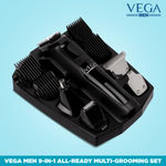 Buy VEGA Men 9-in-1 Multi-Grooming Set with Beard/Hair Trimmer, Nose Trimmer & Body Groomer And Shaver, (VHTH-21) - Purplle