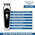 Buy VEGA Men 10-in-1 EZY Multi-Grooming Set with Beard/Hair Trimmer, Nose Trimmer & Body Groomer And Shaver, (VHTH-22) - Purplle