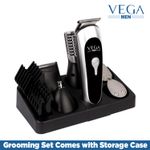 Buy VEGA Men 10-in-1 EZY Multi-Grooming Set with Beard/Hair Trimmer, Nose Trimmer & Body Groomer And Shaver, (VHTH-22) - Purplle