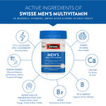 Buy Swisse Ultivite Men’s Multivitamin Supplement (with 36 Herbs, Vitamins & Minerals) for Immunity, Relieving Fatigue & Tiredness and Assisting Energy, Stamina & Vitality Production - 30 Tablets - Purplle