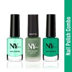 Buy NY Bae Matte + Creme + Gel Nail Polish Combo - 01 - Purplle