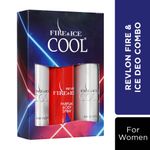 Buy Revlon Fire & Ice Parfum Body Spray Pack of 3 Comb (Fire & Ice Cool Parfum Body Spray + Fire & Ice Cool Parfum Body Spray + Fire & Ice Red Parfum Body Spray (100ml+100ml+100ml) - Purplle