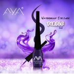 Buy AYA Waterproof Eyeliner, Purple (5 ml) - Purplle