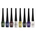 Buy AYA Waterproof Eyeliner, Set of 8 (Black, Brown, Blue, Green, Silver, Golden, Purple, White) - Purplle