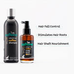 Buy mCaffeine Coffee Hair Boost & Hair Fall Control Kit | Shampoo & Scalp Tonic with Pro-vitamin B5 & Proteins | Sulphate, Paraben & Mineral Oil Free | For Men & Women 350 ml - Purplle