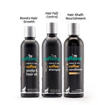 Buy mCaffeine Coffee Hair Spa & Hair Fall Control Kit | Shampoo, Conditioner & Hair Oil | Redensyl & Pro-vitamin B5 | Sulphate, Paraben & Mineral Oil Free | For Men & Women 700 ml - Purplle