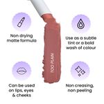 Buy FAE Beauty Pale Pink Nude Buildable Matte Lipstick|Non Drying|Hydrating|Multi-Use (Shade Too Plain) - Purplle