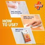 Buy Savlon Germ Protection Wipes, Pack of 10, Protection from 99.99% Germs, Skin Friendly pH, For Hands, Body, Surface - Purplle