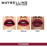 Buy Maybelline New York Super Stay Matte Ink Liquid Lipstick, 115 Founder, 5g - Purplle