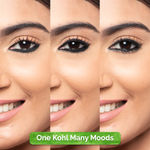 Buy Mamaearth Charcoal Black Long Stay Kohl, Kajal Black Waterproof, With Castor Oil & Chamomile For 11-Hour Smudge-free Stay with Free Sharpener - Purplle