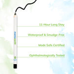 Buy Mamaearth Charcoal Black Long Stay Kohl, Kajal Black Waterproof, With Castor Oil & Chamomile For 11-Hour Smudge-free Stay with Free Sharpener - Purplle