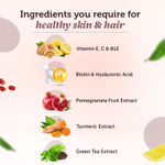 Buy Neuherbs Hair Skin & Vitamin Supplement with Turmeric, Primrose Oil, Glutathione & Collagen (60 Tablets) - Purplle