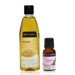 Buy Soulflower Coldpressed Sesame Hair Oil 225ml and Rosemary Essential Oil 15ml Pack of 2 - Purplle