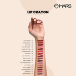Buy MARS Long Lasting Won't Smudge Won't Budge Lip Crayon with Matte Finish - Lets do it| 3.5g - Purplle
