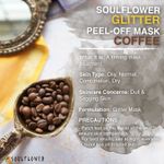 Buy Soulflower Herbal Glitter Peel Off Mask with Coffee Caffeine Tone Purify & Invigorate Skin, For a Smooth Radiant Finish, 100 gm - Purplle
