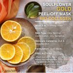 Buy Soulflower Herbal Gold Peel Off Mask with Bio Collagen and Vitamin C, Dissolve Dull Surface Cells & Minimize Wrinkles For Instant Glow, 100 gm - Purplle