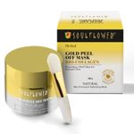 Buy Soulflower Herbal Gold Peel Off Mask with Bio Collagen and Vitamin C, Dissolve Dull Surface Cells & Minimize Wrinkles For Instant Glow, 100 gm - Purplle