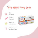 Buy Plush Large (180 mm) Daily Cotton Panty Liners - Purplle