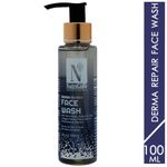Buy NutriGlow Advanced Organics Derma Repair Face Wash With Alpha Arbutin & Hyaluronic Acid, 100 ml - Purplle