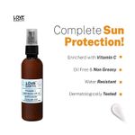 Buy Love Earth Vitamin C Sunscreen SPF-50 For Sun's UVA, UVB Ray Protection With Vitamin C & Essential Oils For All Skin Types 100ml - Purplle