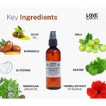 Buy Love Earth Moroccan Argan Hair Serum Enriched With Goodness of Moroccan Argan Oil And Bhringraj For Frizz Free, Smooth & Shiny Hair 100 ml - Purplle