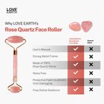 Buy Love Earth Rose Quartz Face Roller Massage Tool With Rose Quartz Crystal For Anti-Ageing, Eliminates Toxins And Reduces Dark Circles - Purplle