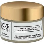 Buy Love Earth Vitamin C And Glutathione Glow Sleeping Mask With Pure Vitamin C & Aloe Vera For Skin Hydration & Radiance For All Skin Types 50gm - Purplle