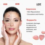 Buy Love Earth Rose Quartz Gua Sha Face Shaping Tool With Rose Quartz Crystal For Lift & Firm Skin, Reduces Lines & Dark Circles - Purplle