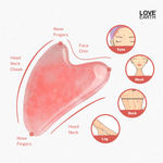 Buy Love Earth Rose Quartz Gua Sha Face Shaping Tool With Rose Quartz Crystal For Lift & Firm Skin, Reduces Lines & Dark Circles 1 Pc - Purplle