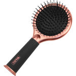 Buy WAHL WCHB6-424 3 in 1 Hair Brush with Mirror and Storage Handle | Detangles dry/medium wet hair | Black & Rose Gold | Air-cushion baseRounded tip - Purplle