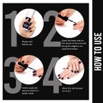Buy NY Bae Matte Chrome Nail Paint - Black Satin 03 (3 ml) | Black | Chrome Effect | Matte Finish | Intense Pigmentation | Chip Resistant | Travel Friendly | Vegan | Cruelty Free - Purplle