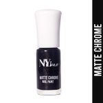 Buy NY Bae Matte Chrome Nail Paint - Black Satin 03 (3 ml) | Black | Chrome Effect | Matte Finish | Intense Pigmentation | Chip Resistant | Travel Friendly | Vegan | Cruelty Free - Purplle