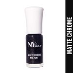 Buy NY Bae Matte Chrome Nail Paint - Black Satin 03 (3 ml) | Black | Chrome Effect | Matte Finish | Intense Pigmentation | Chip Resistant | Travel Friendly | Vegan | Cruelty Free - Purplle