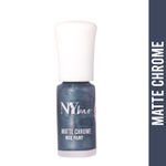 Buy NY Bae Matte Chrome Nail Paint - Blue Crepe 04 (3 ml) | Blue | Rich Pigment | Chip-proof | Travel Friendly | Cruelty Free - Purplle